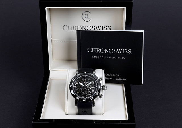 Timemaster Chronograph Skeleton - CH-9043SB-BK