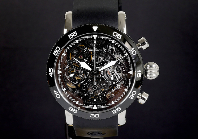 Timemaster Chronograph Skeleton - CH-9043SB-BK