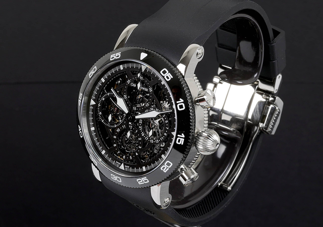 Timemaster Chronograph Skeleton - CH-9043SB-BK