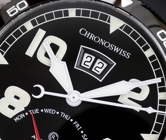 Timemaster Retrograde Day - CH-8143B-BK