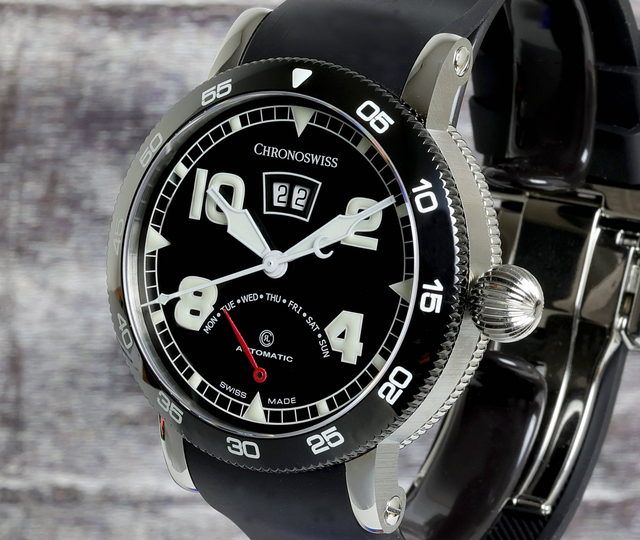 Timemaster Retrograde Day - CH-8143B-BK