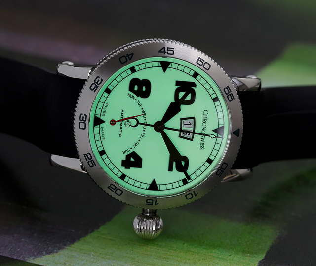 Timemaster Retrograde Day Lumious Dial - CH-8143-LU