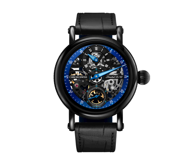 Flying Grand Regulator Skeleton Night Prowler - CH-6725S-BKBL