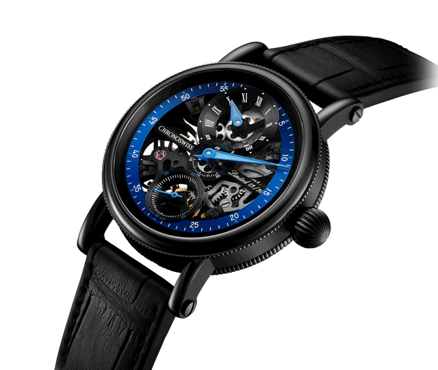 Flying Grand Regulator Skeleton Night Prowler - CH-6725S-BKBL