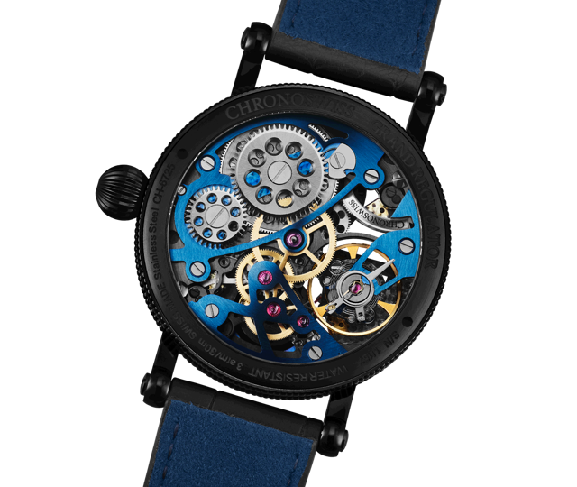 Flying Grand Regulator Skeleton Night Prowler - CH-6725S-BKBL