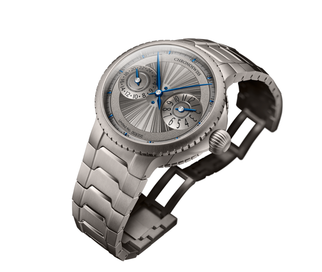 Pulse GMT Silver Guilloche - CH-4223TM-GR