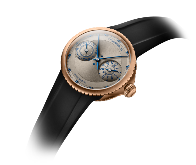 PULSE GMT Frosted Guilloche Gold - CH-4221RM-GR