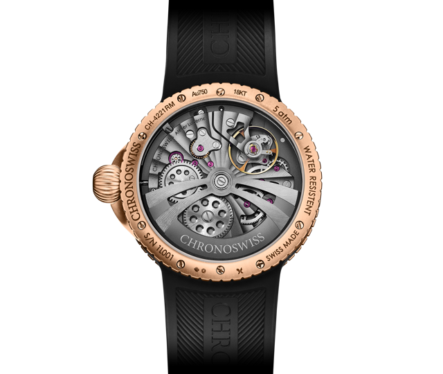 PULSE GMT Frosted Guilloche Gold - CH-4221RM-GR