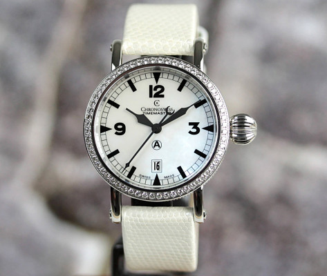 Timemaster Automatic Mother of Pearl Diamond Bezel - CH-2833STD-MP