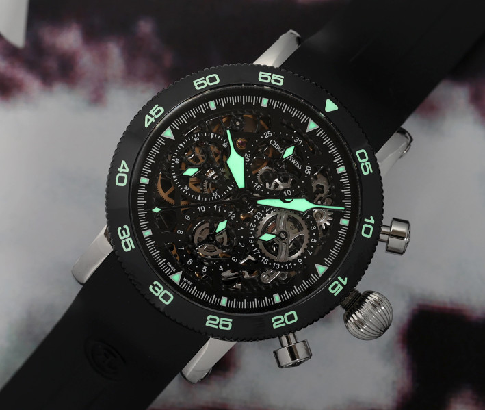 Chronoswiss timemaster deals chronograph skeleton